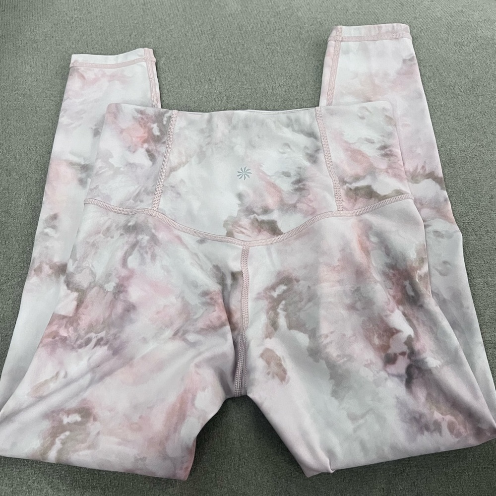 Athleta Elation Snow Dye 7/8 Tight Rosario Pink Leggings - Picture 6 of 7